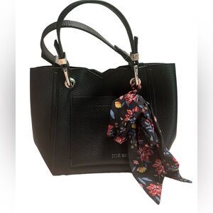 Black Steve Madden purse with optional shoulder strap